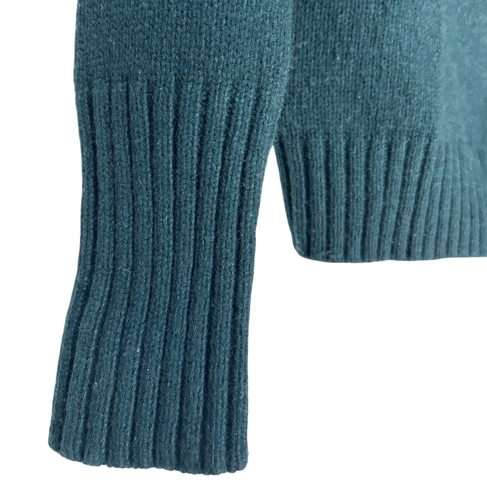 J.Crew Jewelled Button Lambswool Blend Sweater Dark Green Size XS EUC - Picture 5 of 10